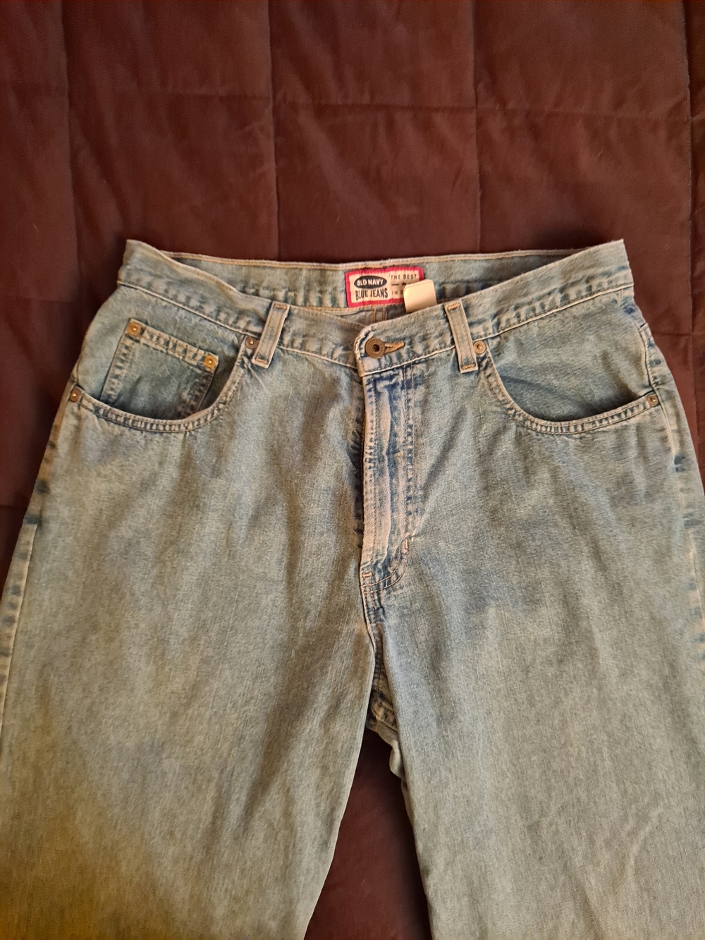 Original Y2K Old Navy 90s WEEKEND Light Wash Lightweight Denim Jeans Size 33